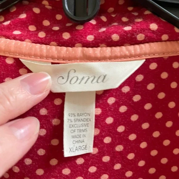 Soma Cool Nights PJ Pajama Set Woman’s Size XL - Picture 5 of 6